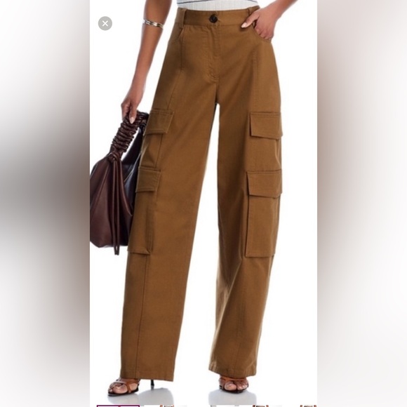 A.L.C. Pants - A.L.C. Wide Leg Cargo Pants in Brown